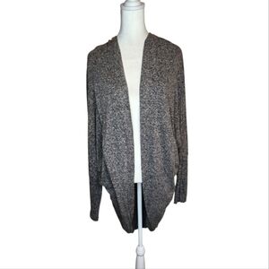 Bryn Walker Gray Linen Blend Open Circle Cardigan Size Medium